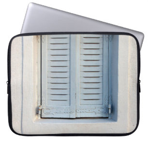 HOUSSE POUR ORDINATEUR PORTABLE FENÊTRE DE 2 PORTES EN BOIS GRIS FERMÉE