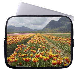 Housse Pour Ordinateur Portable Ferme de tulipes près d'Agassiz, Colombie-Britanni