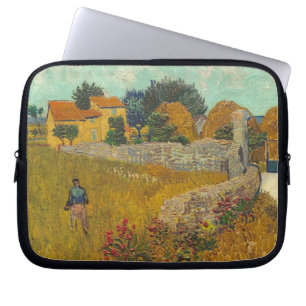 Housse Pour Ordinateur Portable Ferme de Vincent van Gogh   en Provence, 1888
