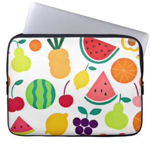Housse Pour Ordinateur Portable Fête de Fruits Néon Colorés