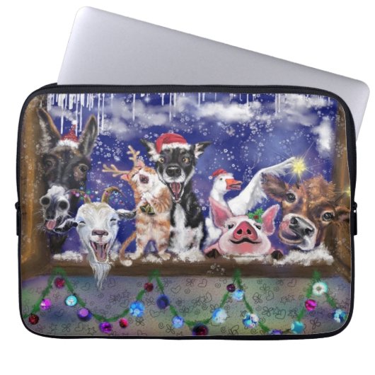 Housse Pour Ordinateur Portable Fête des animaux (Devant)