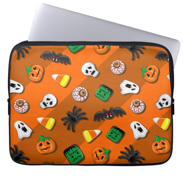 Housse Pour Ordinateur Portable Fête des Candies Éffrayantes d'Halloween (Devant)