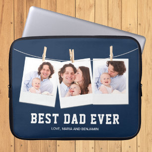 Housse Pour Ordinateur Portable Fête des Pères   Meilleur Papa Ever 3 Collage de P