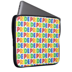 Housse Pour Ordinateur Portable Fête du mois des Gay pride LGBT Rainbow Letters