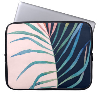 Housse Pour Ordinateur Portable Feuille d'aquarelle, impression naturelle abstrait