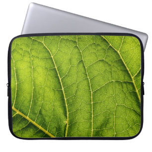 Housse Pour Ordinateur Portable Feuille verte
