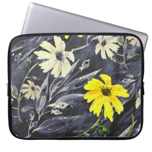 Housse Pour Ordinateur Portable Feuilles d'automne, baies : motif d'aquarelle.