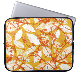 Housse Pour Ordinateur Portable Feuilles d'automne : Golden Vintage Repeat