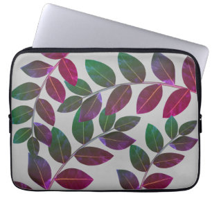 Housse Pour Ordinateur Portable Feuilles de laurier modernes et élégantes