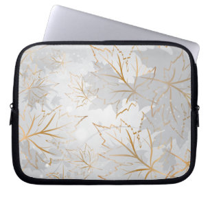 Housse Pour Ordinateur Portable Feuilles d'or 3