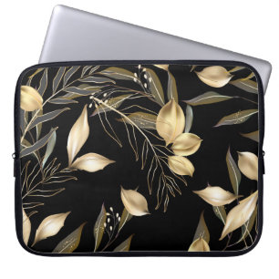 Housse Pour Ordinateur Portable Feuilles d'or : Exotic Botanical sans soudure
