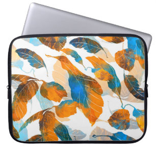 Housse Pour Ordinateur Portable Feuilles Silhouette : aquarelle, PA sans fil numér