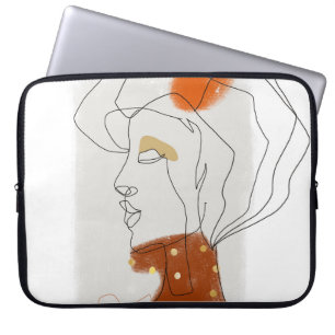 Housse Pour Ordinateur Portable Feuilles tropicaux, Design Motif sans couture.