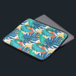 Housse Pour Ordinateur Portable Feuilles tropicaux exotiques<br><div class="desc">Feuilles tropicaux exotiques</div>