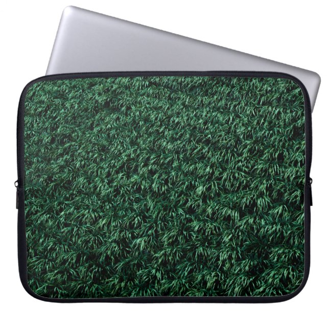 Housse Pour Ordinateur Portable Feuilles verts (Devant)