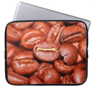 Housse Pour Ordinateur Portable Fèves de café Brown grillées