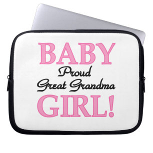 Housse Pour Ordinateur Portable Fière grand grand grand-mère bébé cadeaux de fille
