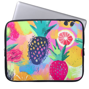 Housse Pour Ordinateur Portable Fiesta Abstraite de fruits tropicaux Paradise