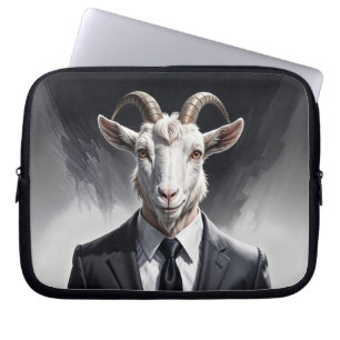 Housse Pour Ordinateur Portable Figure stylée avec cornes en tenue formelle pointu