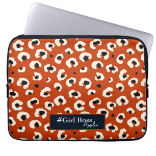 Housse Pour Ordinateur Portable Fille Boss Personnalisé Gras Empreinte de léopard