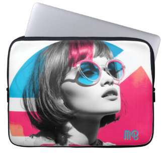 Housse Pour Ordinateur Portable Fille cool Art Pop audacieux Style britannique rét