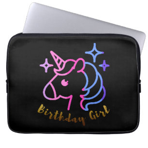 Housse Pour Ordinateur Portable Fille d'anniversaire licorne licorne licorne cadea