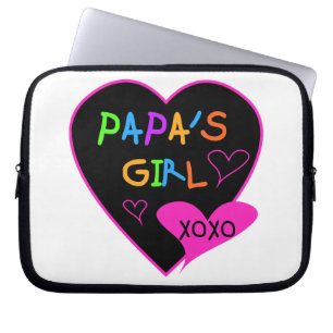 Housse Pour Ordinateur Portable Fille de Papa Tee - shirts, Casquettes, Mugs, Bout