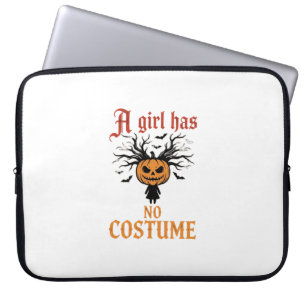 Housse Pour Ordinateur Portable Fille d'Halloween n'a pas de citrouille de déguise