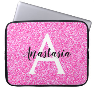 Housse Pour Ordinateur Portable Fille Glam Hot rose Parties scintillant étincelles