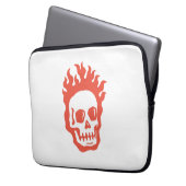 Housse Pour Ordinateur Portable Fire Skull (devant gauche)