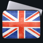 Housse Pour Ordinateur Portable Flag de Grunge<br><div class="desc">Grunge United Kingdom Flag. Le design est disponible sur d'autres produits.</div>