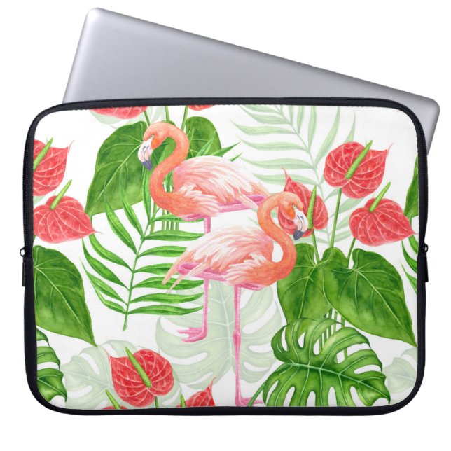 Housse Pour Ordinateur Portable Flamant rose (Devant)