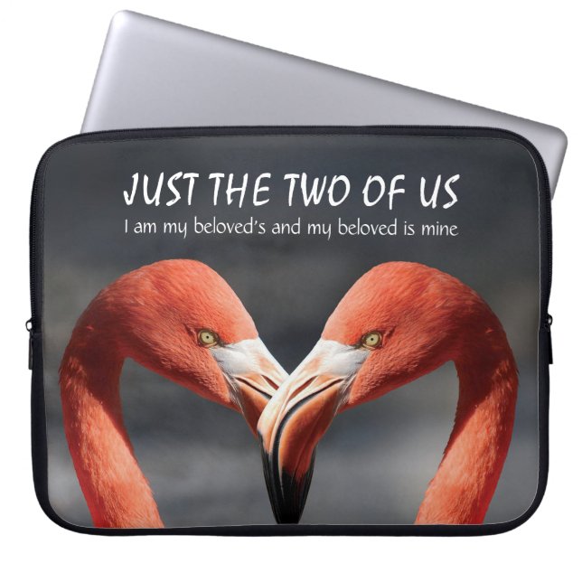 Housse Pour Ordinateur Portable Flamant rose | Amour | TOUS LES DEUX | Christian (Devant)