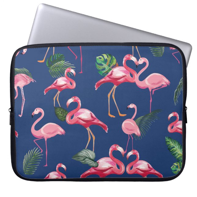Housse Pour Ordinateur Portable Flamants Amour Motif 2 (Devant)