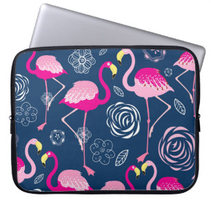 Housse Pour Ordinateur Portable Flamants roses roses : Graphic Dark Motif