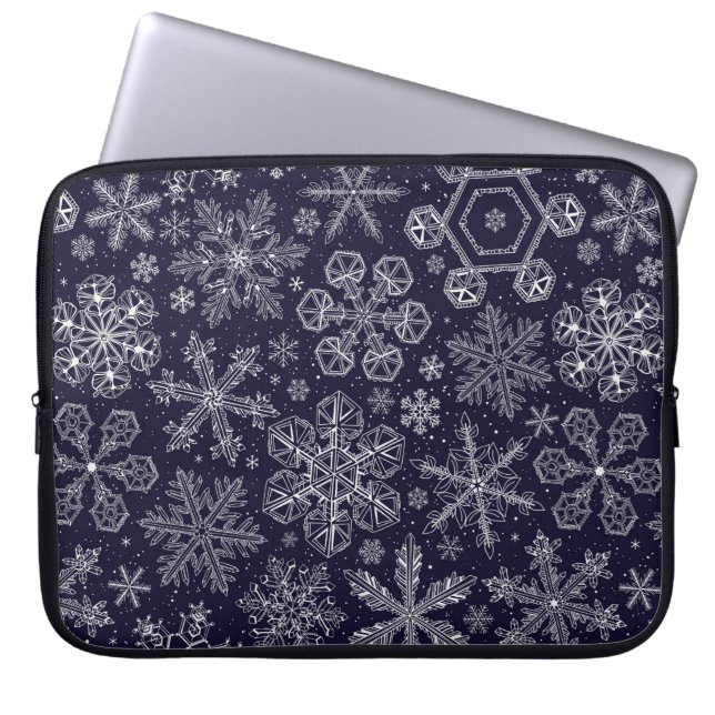 Housse Pour Ordinateur Portable Flèches blanches sur bleu (Devant)