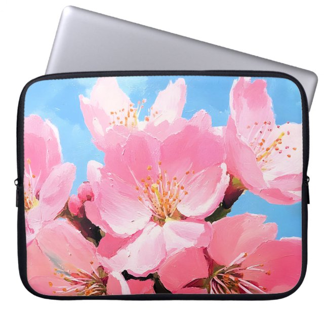 Housse Pour Ordinateur Portable Fleur de cerisier (Devant)