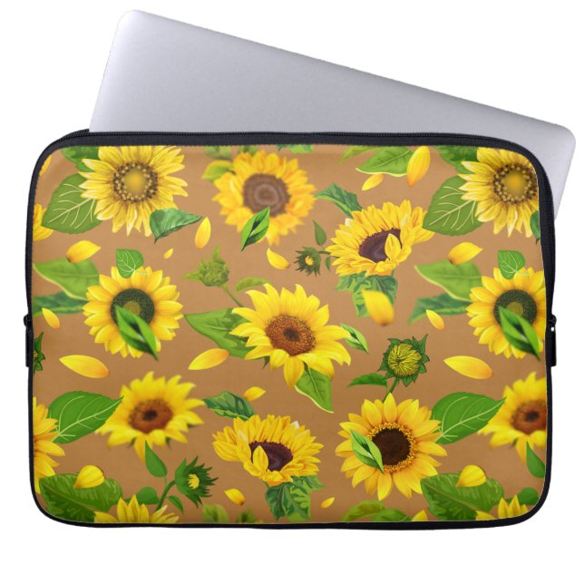 Housse Pour Ordinateur Portable Fleur de couleur 5 (Devant)