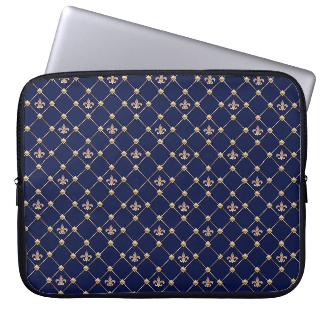 Housse Pour Ordinateur Portable Fleur de Lis (Devant)