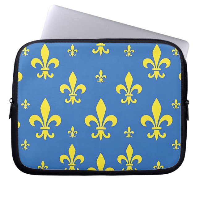 Housse Pour Ordinateur Portable Fleur de Lis (Devant)