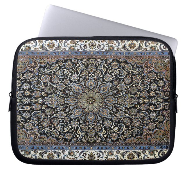 Housse Pour Ordinateur Portable Fleur de tapis oriental persan turc tapis (Devant)