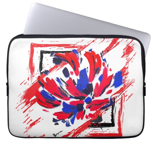 Housse Pour Ordinateur Portable Fleur éclatée (Devant)