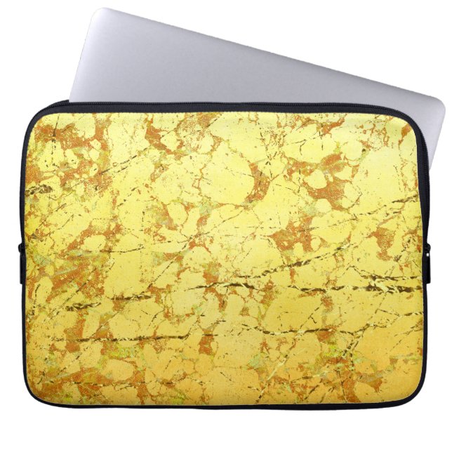 Housse Pour Ordinateur Portable Fleur jaune (Devant)