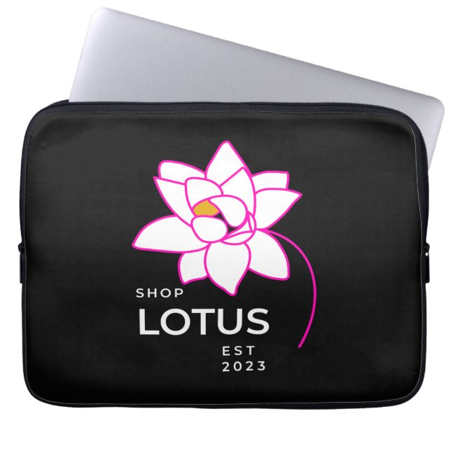 Housse Pour Ordinateur Portable Fleur LOTUS (Devant)