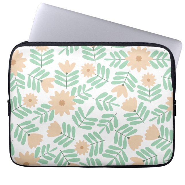 Housse Pour Ordinateur Portable Fleur minimale (Devant)