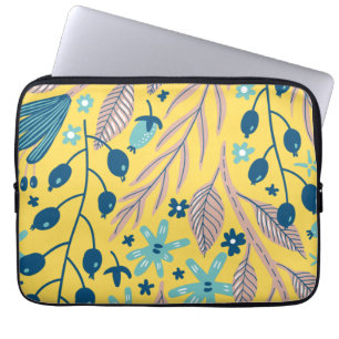 Housse Pour Ordinateur Portable Fleur motif coloré brillant beauté