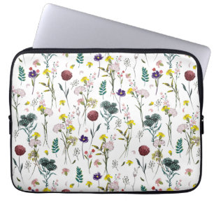 Housse Pour Ordinateur Portable Fleur Sauvage Vibrante