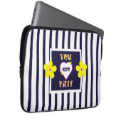 Housse Pour Ordinateur Portable Fleuron d'art jaune brillant (Devant droit)