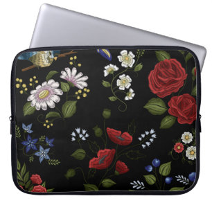 Housse Pour Ordinateur Portable Fleurs
