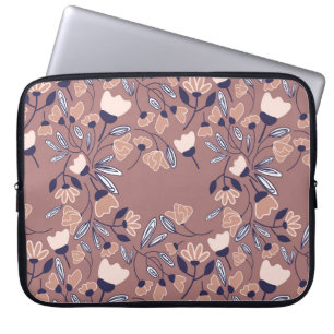 Housse Pour Ordinateur Portable Fleurs Abstraites sans couture motif. Dorsaire col